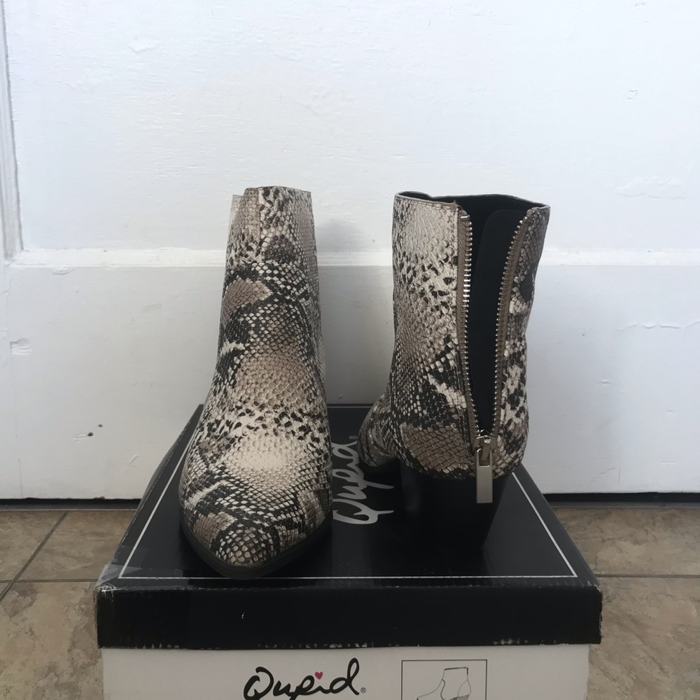 Qupid Snake Print Booties 🐍 NWOT
